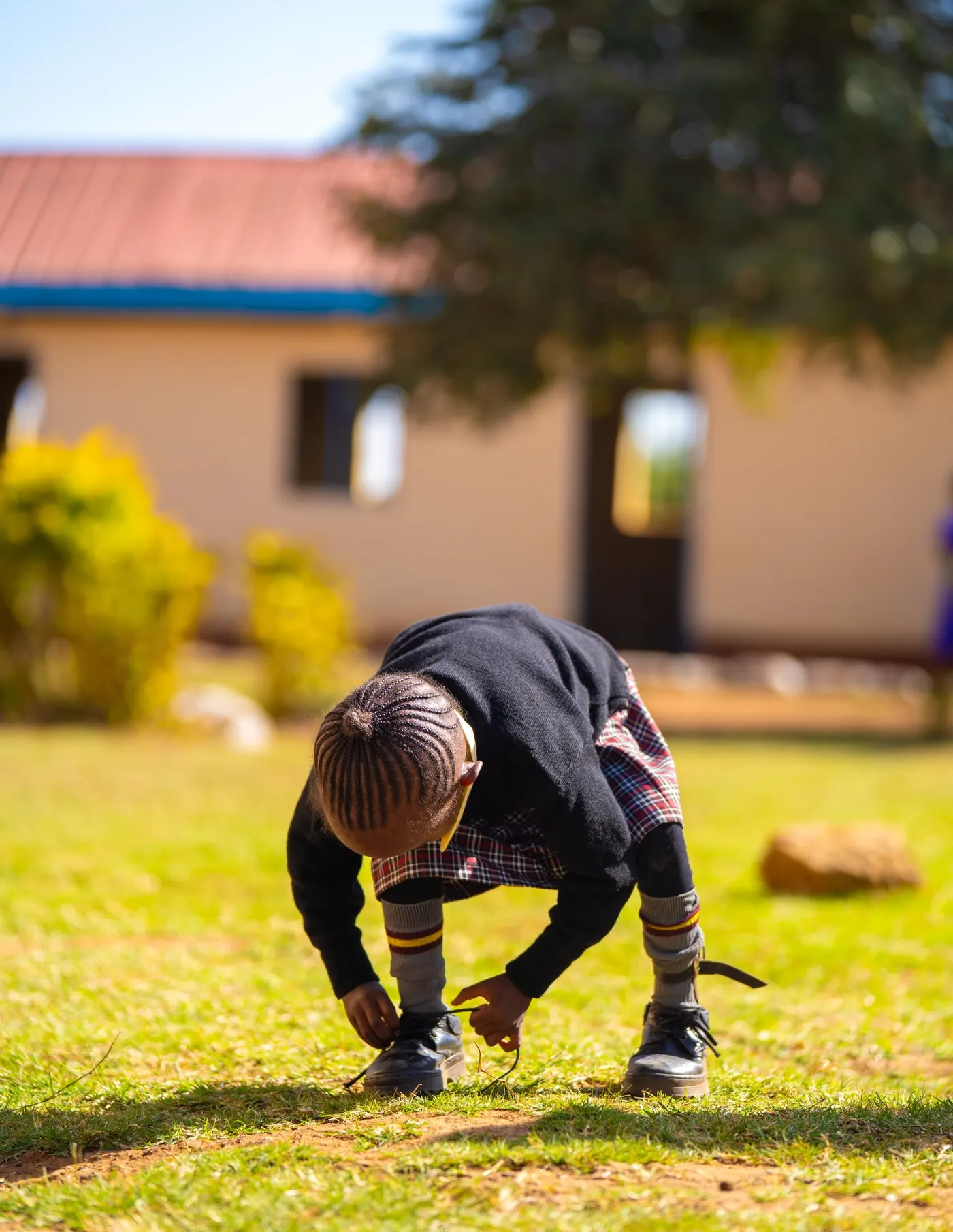 A learner at St. Martin De Porres School.