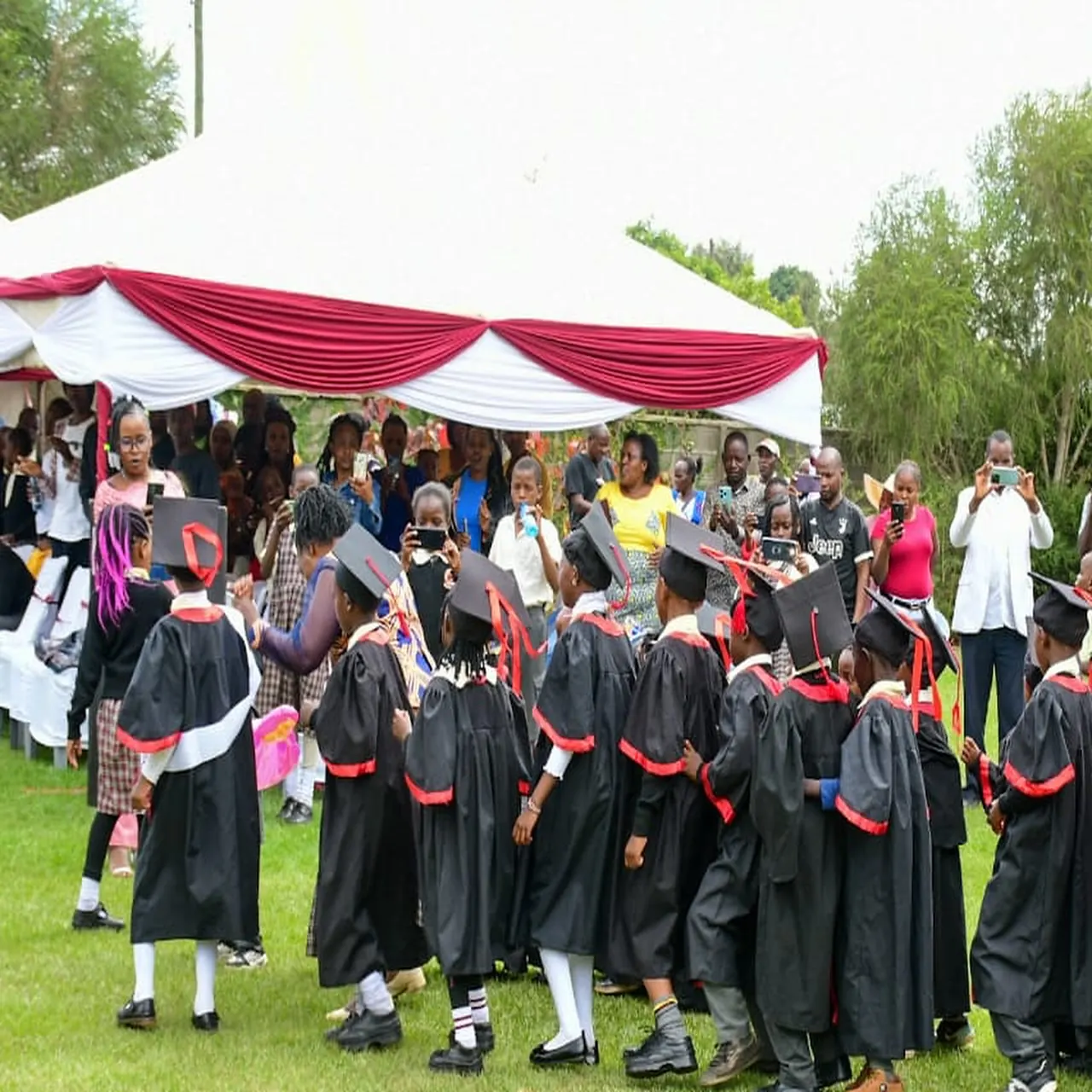 Scenes from graduation day at St. Martin De Porres School.