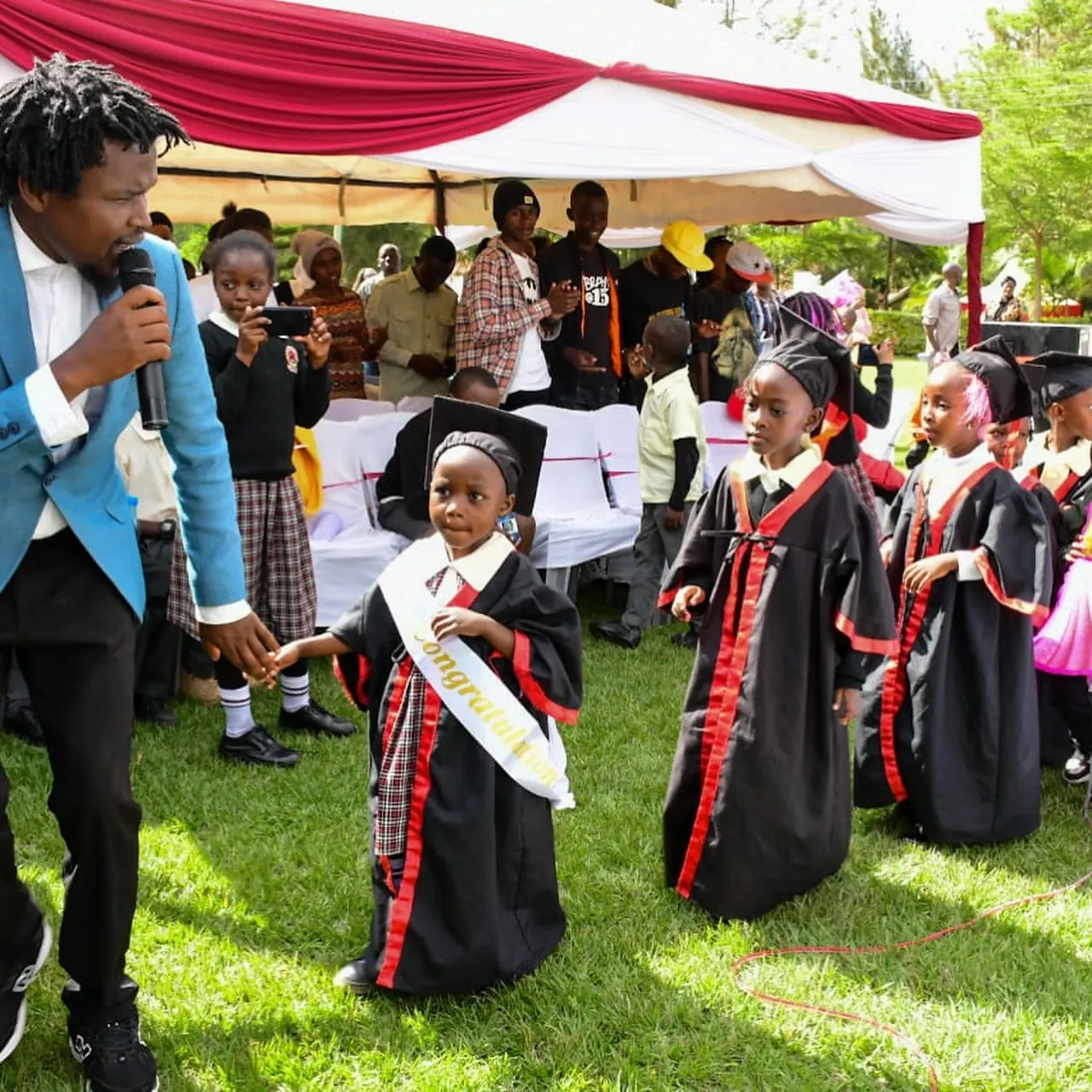Scenes from graduation day at St. Martin De Porres School.