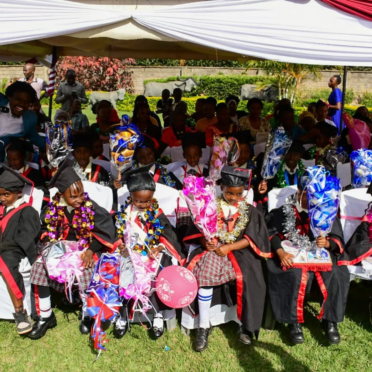 Scenes from graduation day at St. Martin De Porres School.