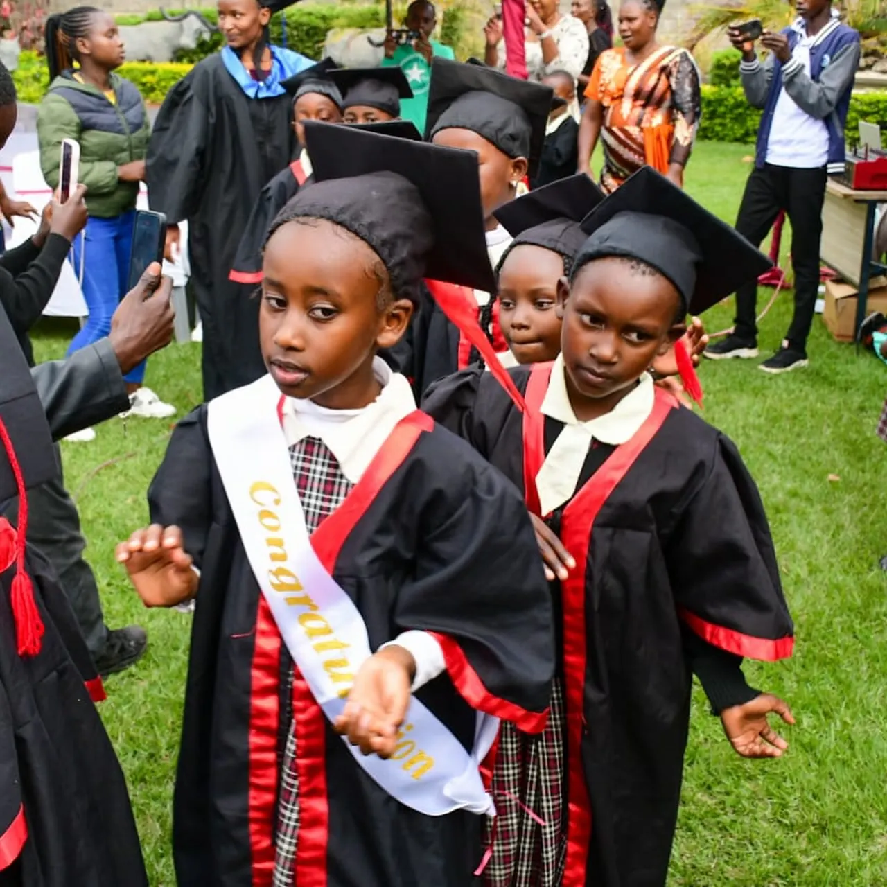 Scenes from graduation day at St. Martin De Porres School.