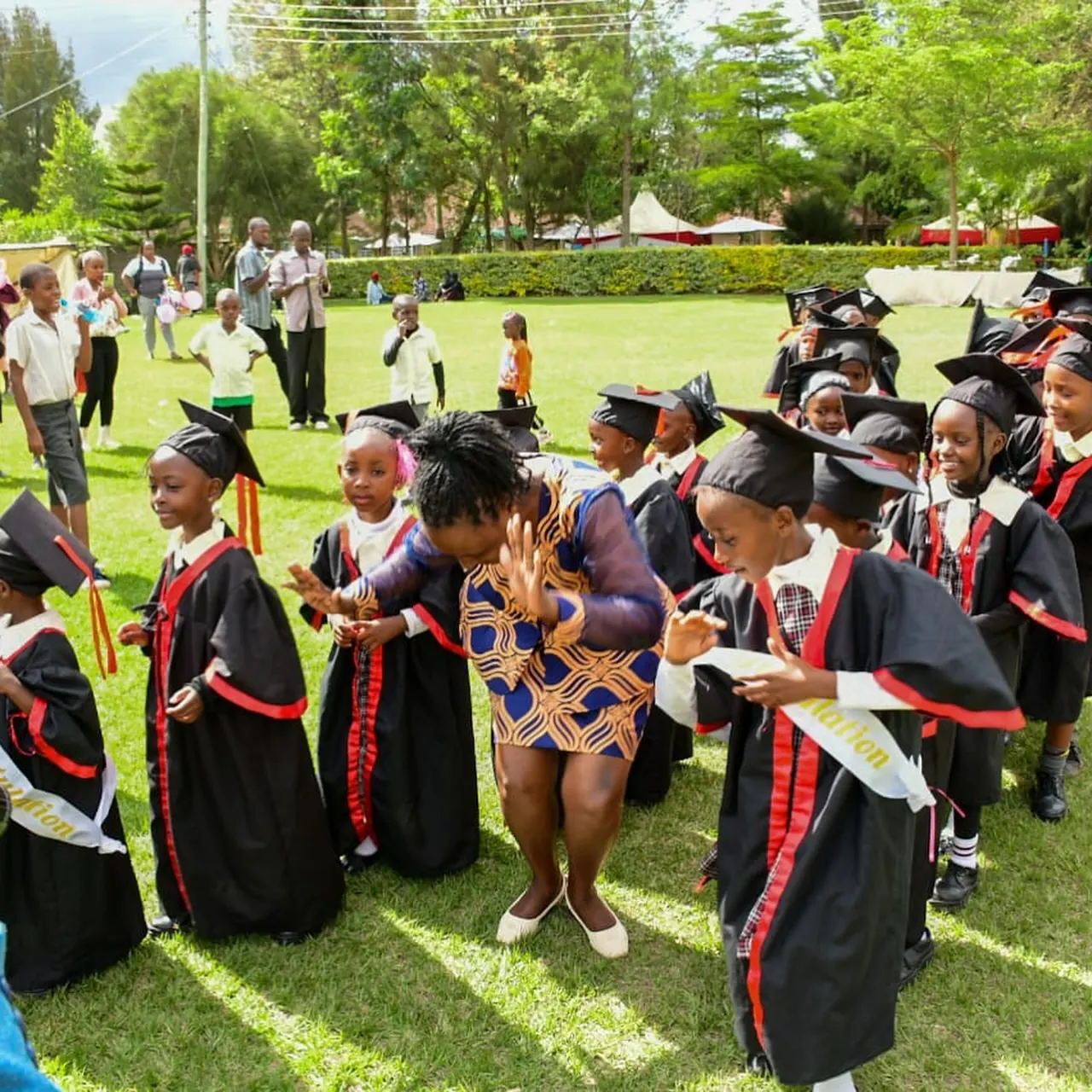 Scenes from graduation day at St. Martin De Porres School.