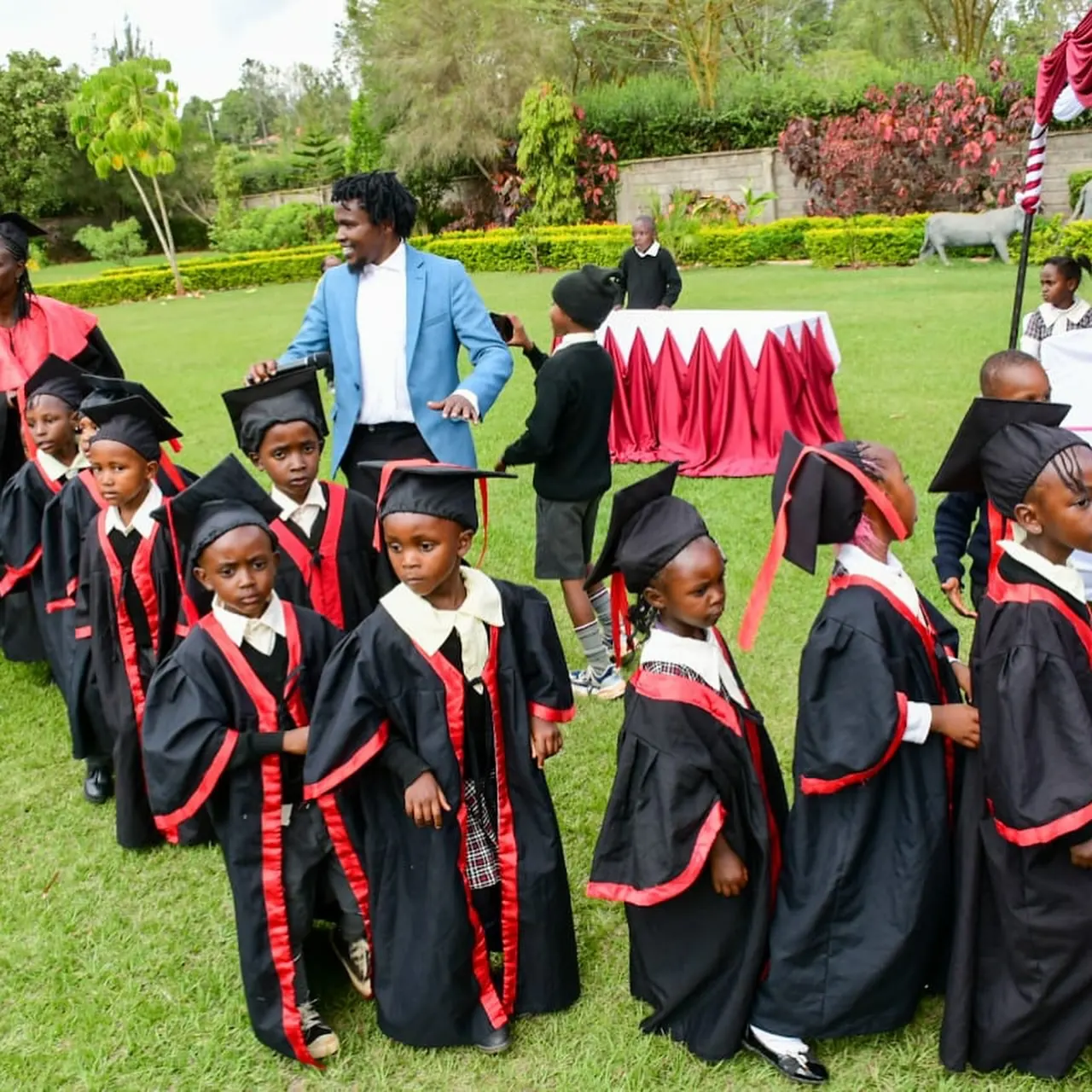 Scenes from graduation day at St. Martin De Porres School.