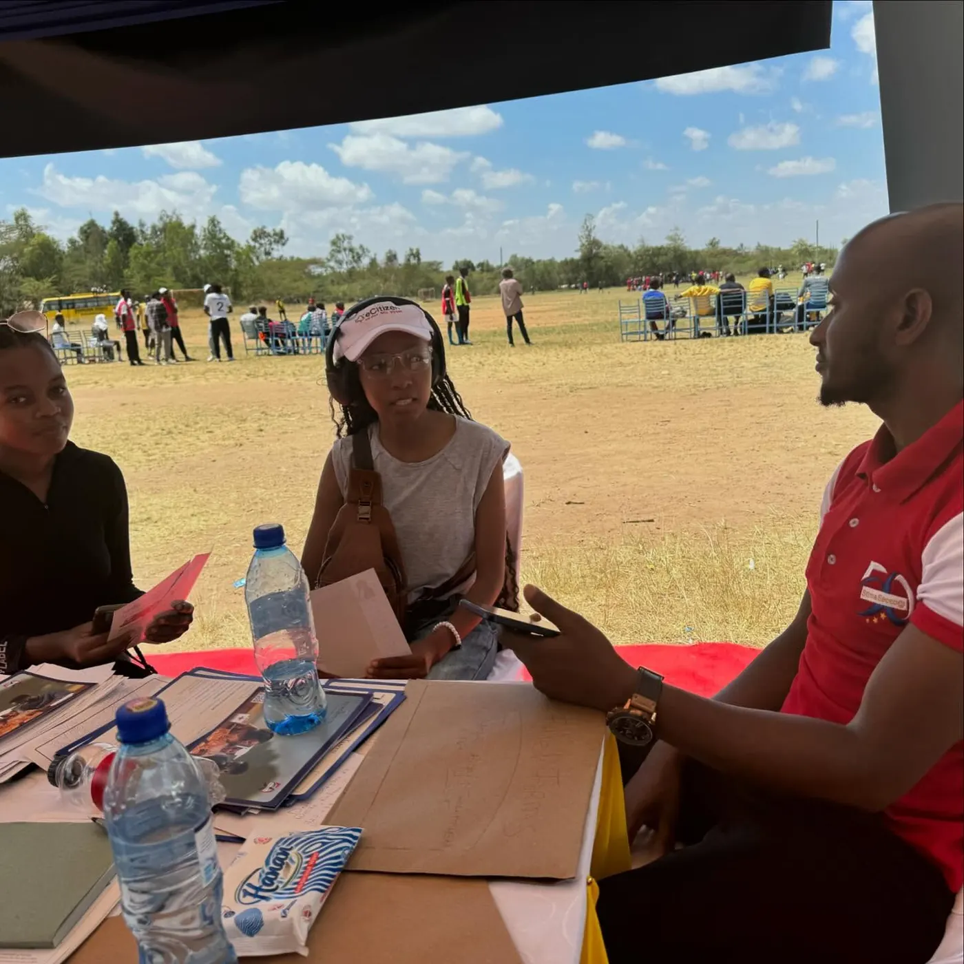 Stima Sacco running a financial literacy session for young adults.
