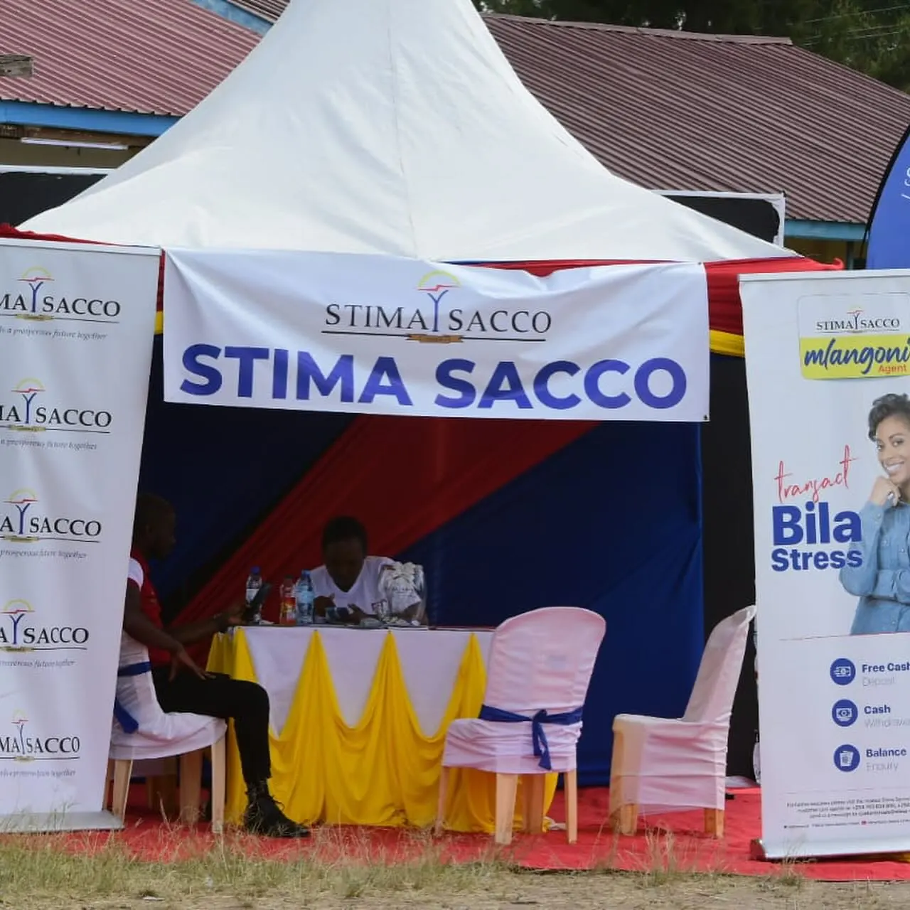 Stima Sacco running a financial literacy session for young adults.