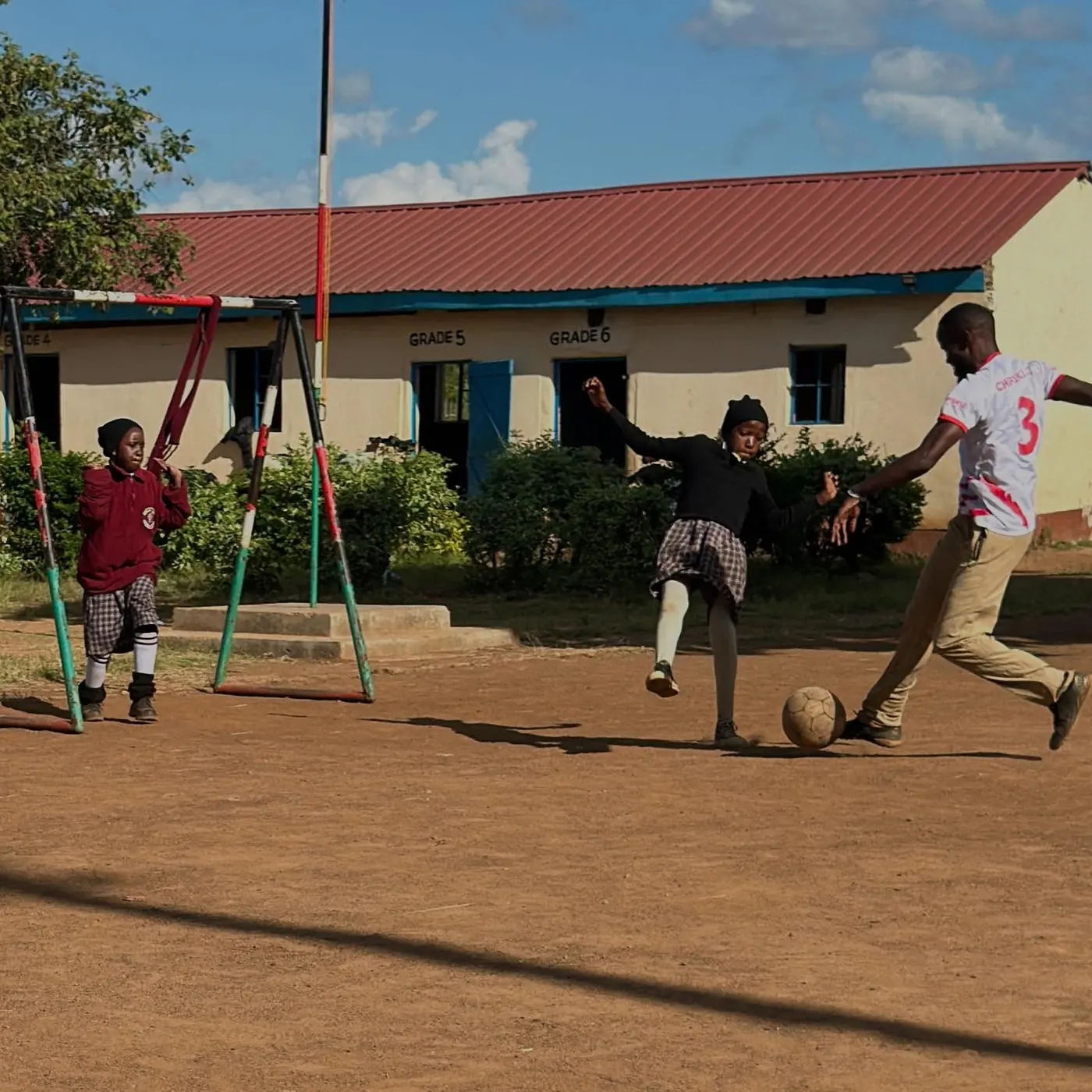A long-awaited fixture recalled by one of the school teachers.