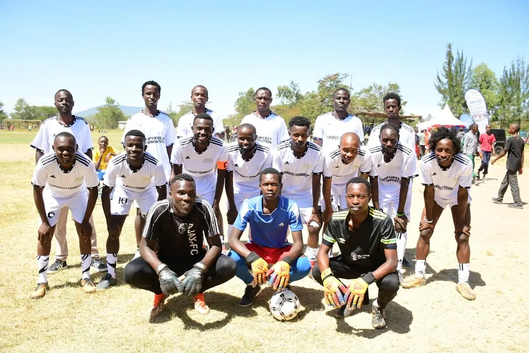 Chipukizi FC players putting in the work on the pitch.