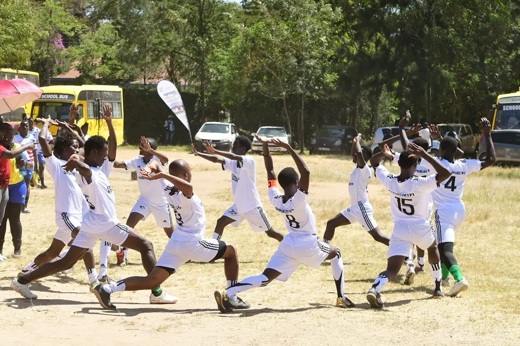Chipukizi FC players putting in the work on the pitch.