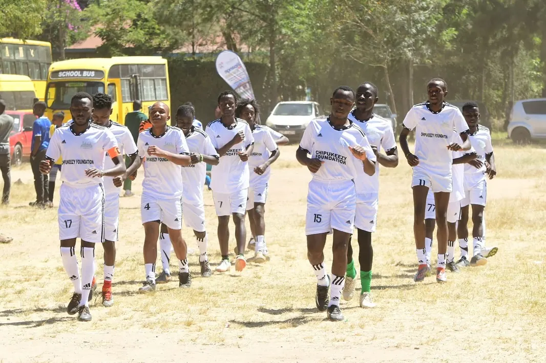 Chipukizi FC players putting in the work on the pitch.