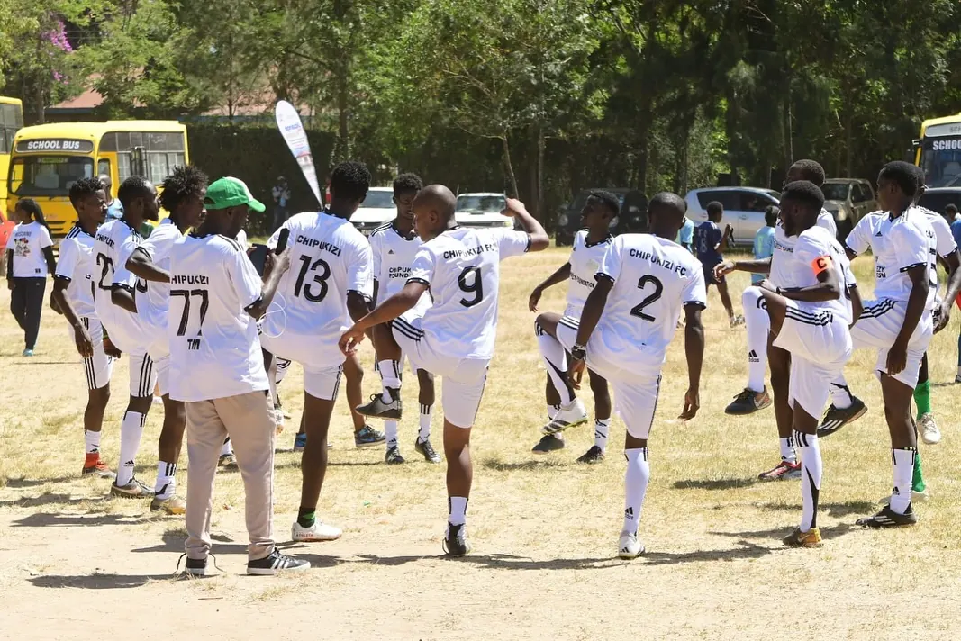 Chipukizi FC players putting in the work on the pitch.