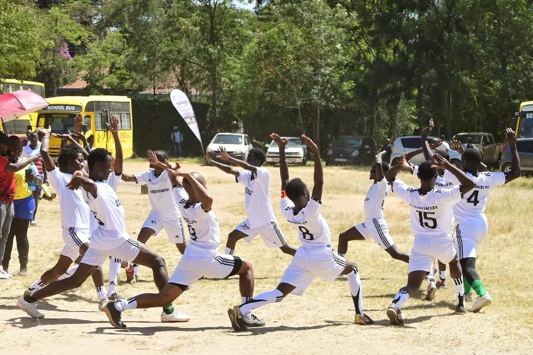 Chipukizi FC players putting in the work on the pitch.
