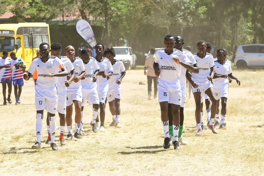 Chipukizi FC players putting in the work on the pitch.