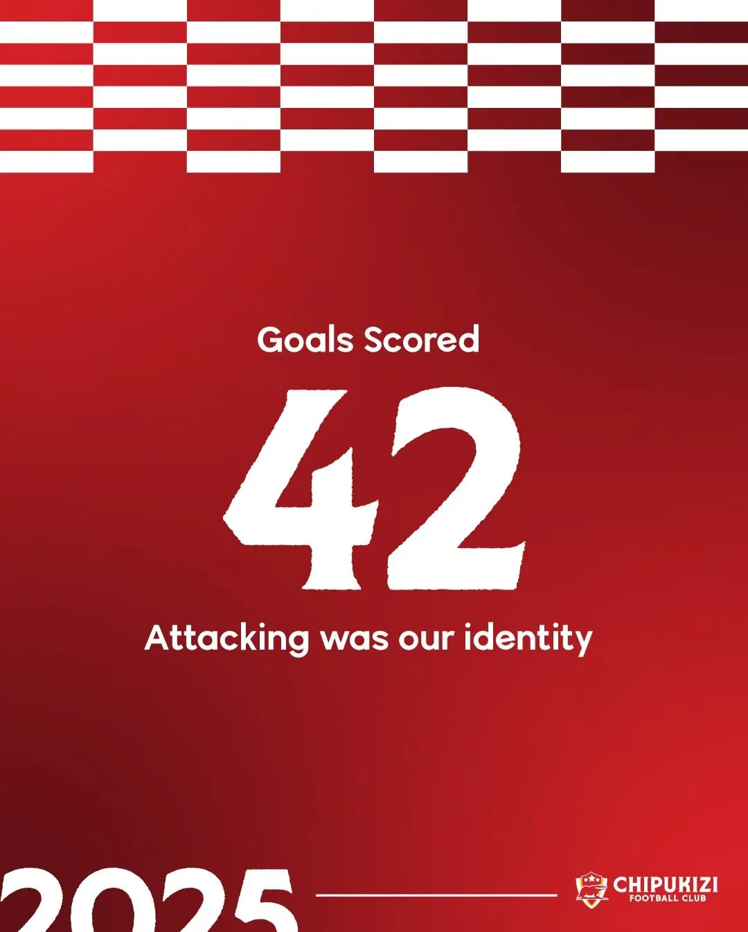 A campaign graphic thanking Chipukizi FC players, partners and fans for the season.