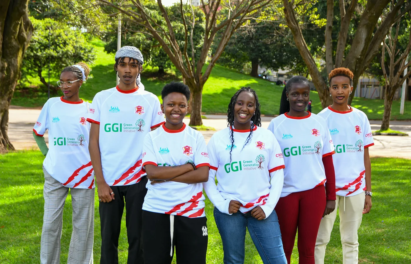 Group wearing the official Chipukizi FC 2025 jersey
