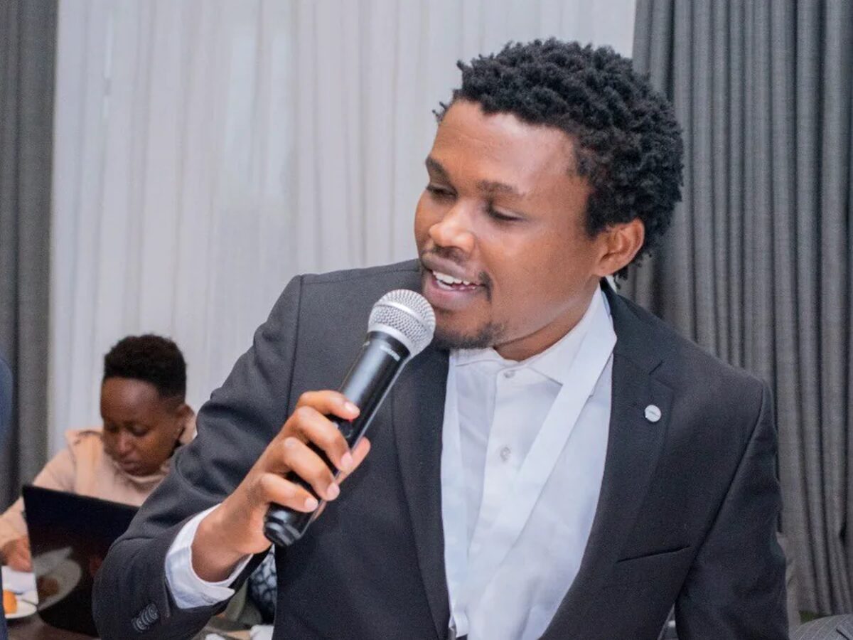 Vincent Muasya Chipukeezy contributing to a stakeholder discussion